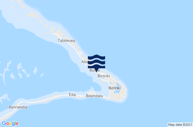 Buota Village, Kiribati tide times map