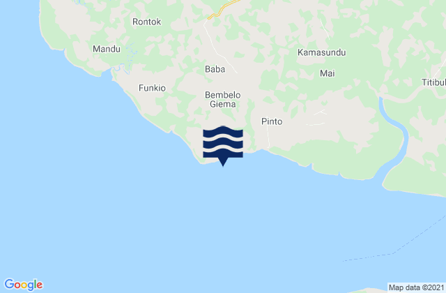 Buoy Point Sherbro River, Sierra Leone tide times map
