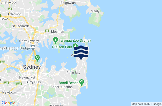 Burge Point, Australia tide times map