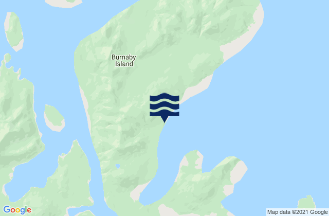 Burnaby Island, Canada tide times map