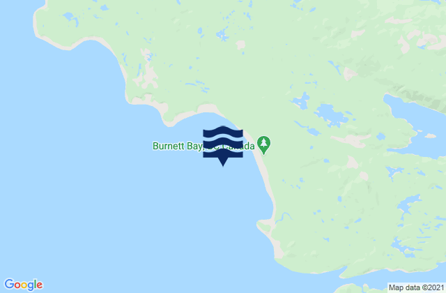 Burnett Bay, Canada tide times map