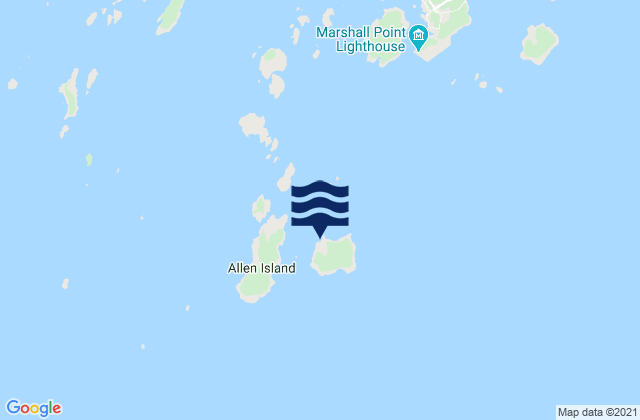 Burnt Island (Georges Islands), United States tide chart map
