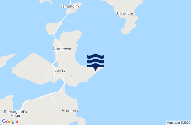 Burray Ness, United Kingdom tide times map