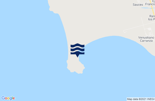 Cabo San Quintin, Mexico tide times map