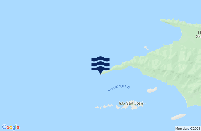 Cabo Santa Elena, Costa Rica tide times map