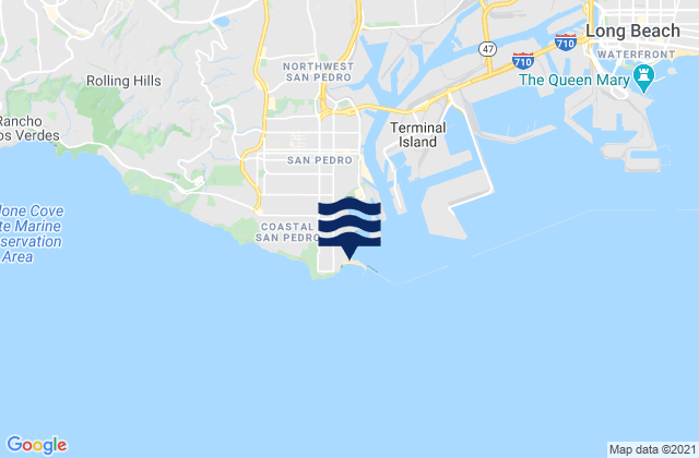 Cabrillo Beach, United States tide chart map