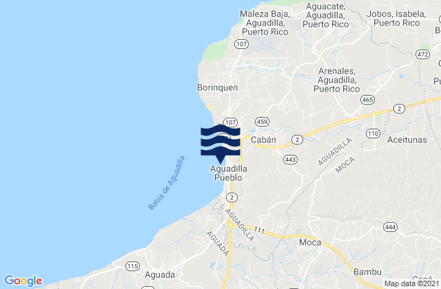 Caimital Alto Barrio, Puerto Rico tide times map