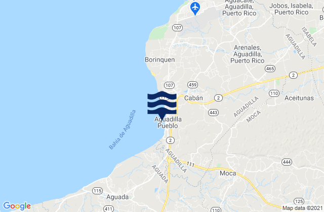 Caimital Bajo Barrio, Puerto Rico tide times map