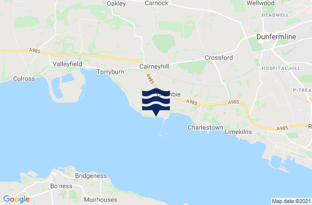 Cairneyhill, United Kingdom tide times map