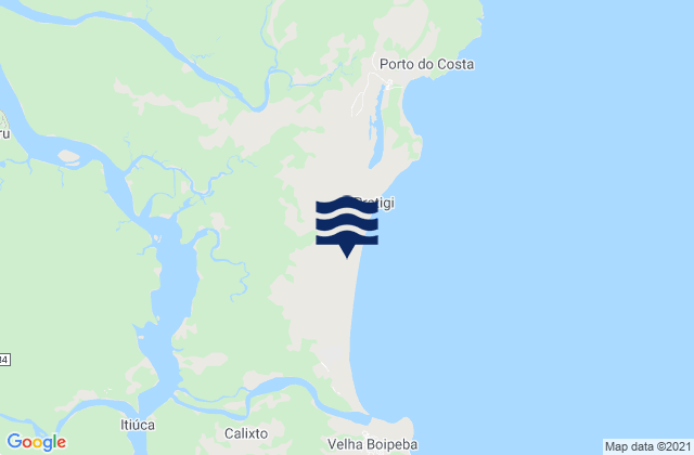 Cairu, Brazil tide times map