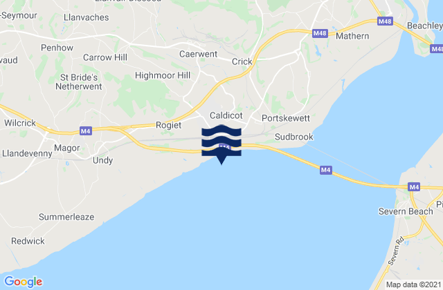 Caldicot, United Kingdom tide times map