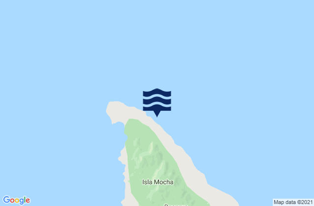 Caleta La Hacienda Isla Mocha, Chile tide times map