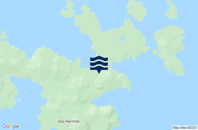 Caleta Saint Martin Isla Hermite, Argentina tide times map