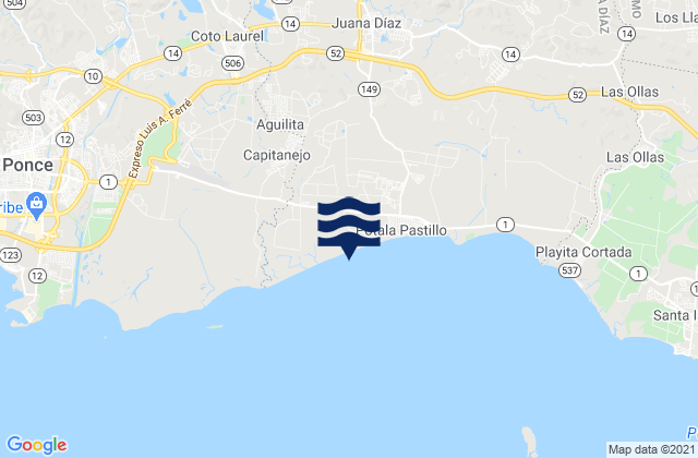 Callabo Barrio, Puerto Rico tide times map