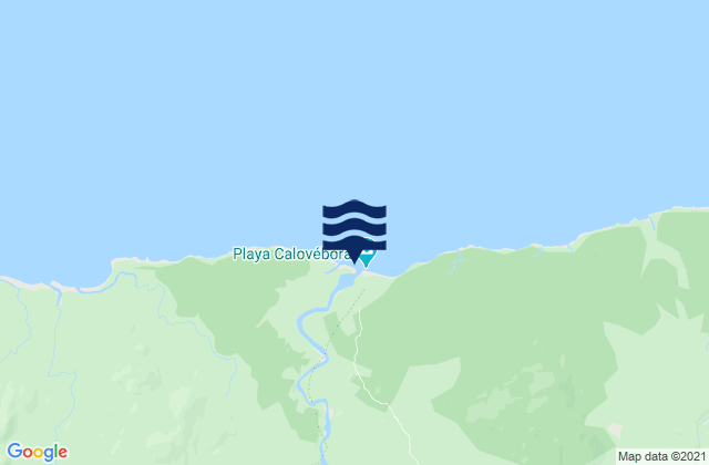 Calovebora, Panama tide times map