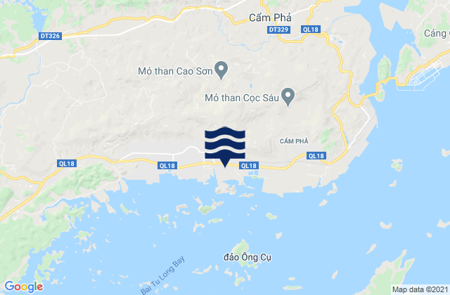 Cam Pha Mines, Vietnam tide times map