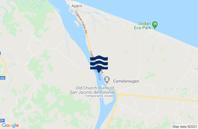 Camalaniugan (Cagayan River), Philippines tide times map