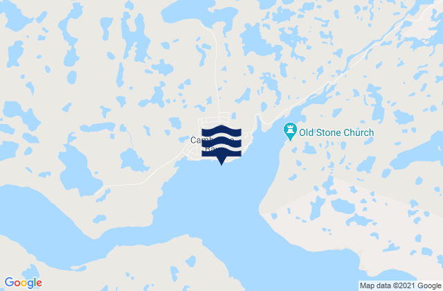 Cambridge Bay, Canada tide times map