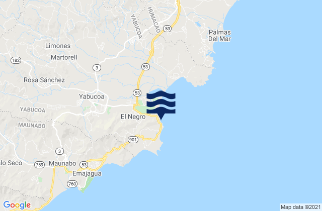Camino Nuevo Barrio, Puerto Rico tide times map