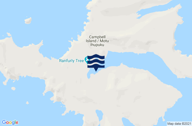 Campbell Island/Motu Ihupuku - Perseverance Harbour, New Zealand tide times map