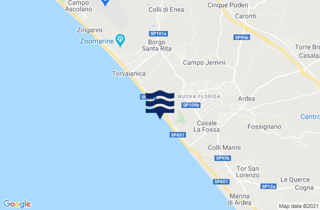 Campo Jemini, Italy tide times map