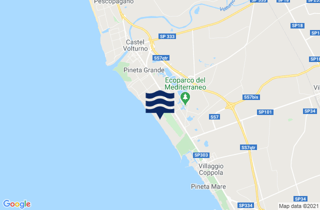 Cancello-Arnone, Italy tide times map