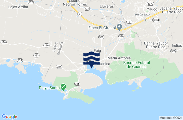 Cano Barrio, Puerto Rico tide times map