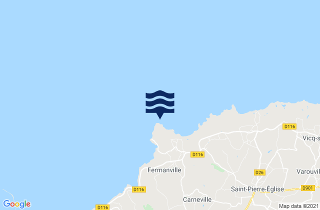Cap Levi, France tide times map
