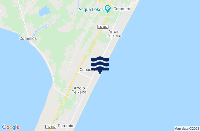 Capao Da Canoa, Brazil tide times map