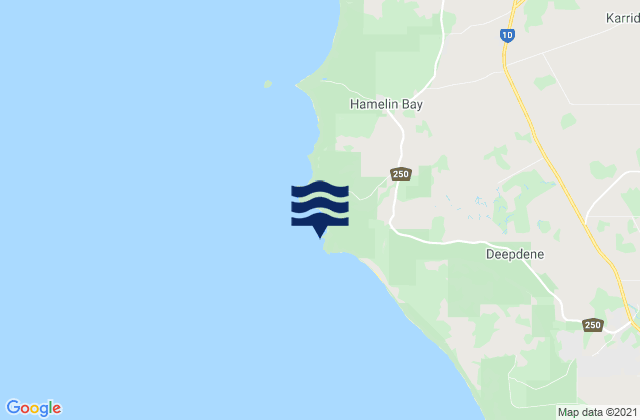 Cape Hamelin, Australia tide times map