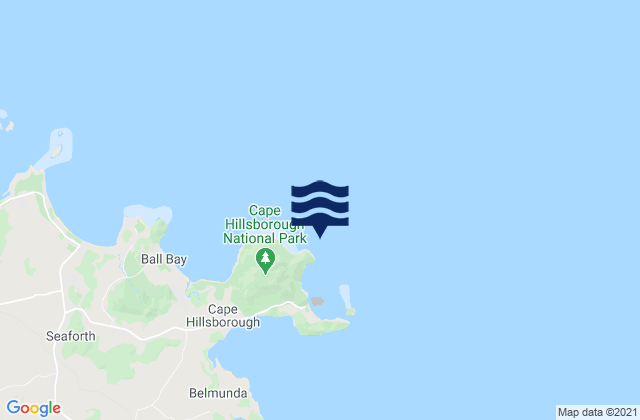 Cape Hillsborough, Australia tide times map