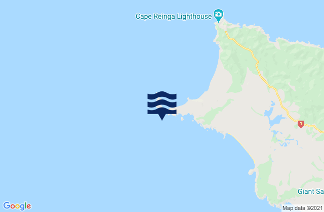 Cape Maria van Diemen, New Zealand tide times map