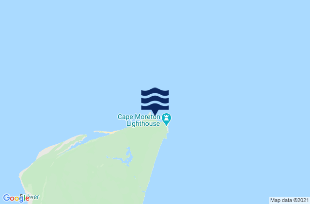Cape Moreton, Australia tide times map