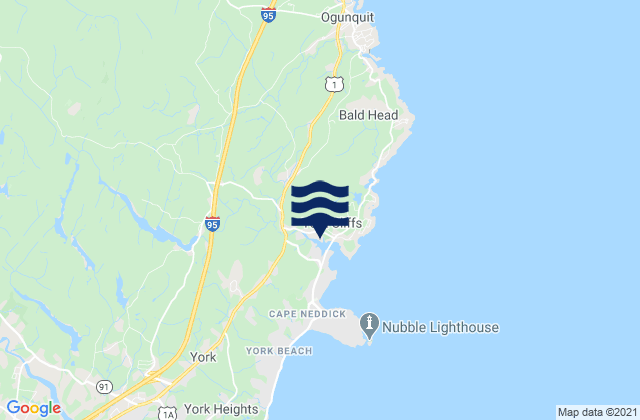 Cape Neddick, United States tide chart map