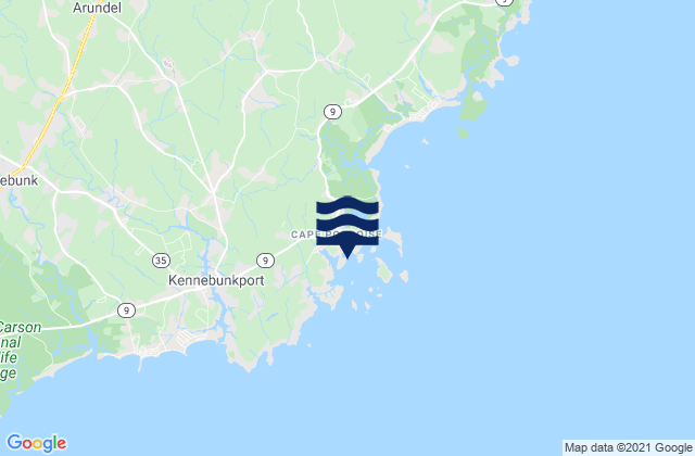 Cape Porpoise, United States tide chart map
