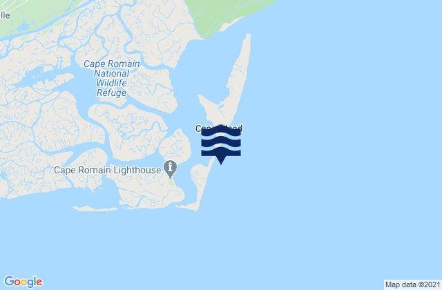 Cape Romain, United States tide chart map