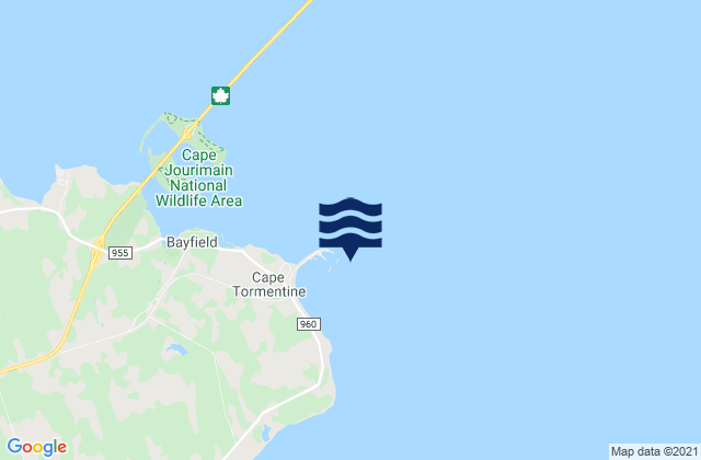 Cape Tormentine, Canada tide times map