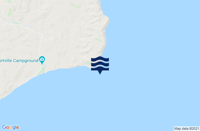 Cape Turnagain, New Zealand tide times map
