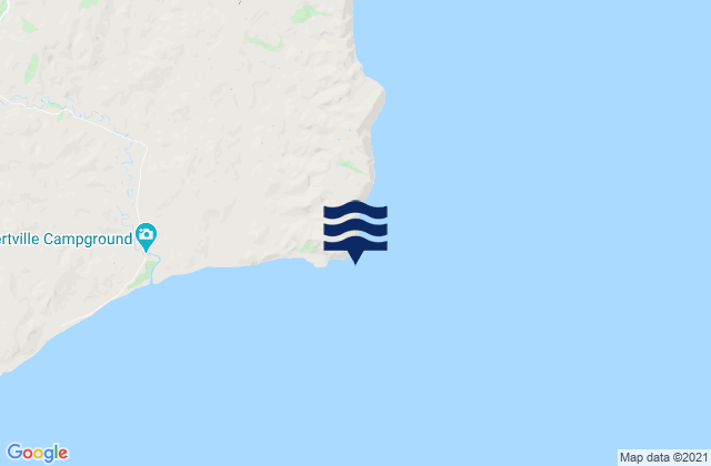 Cape Turnagain, New Zealand tide times map