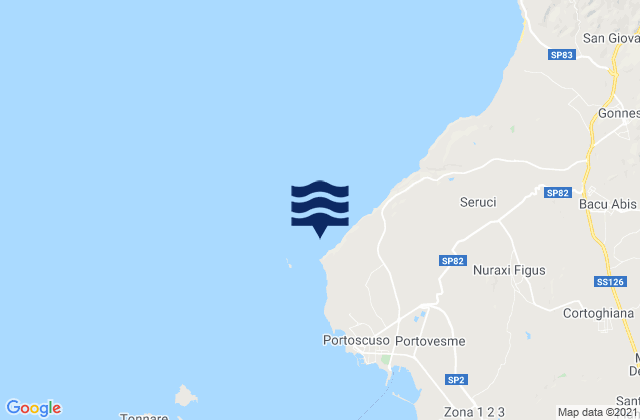 Capo Altano, Italy tide times map