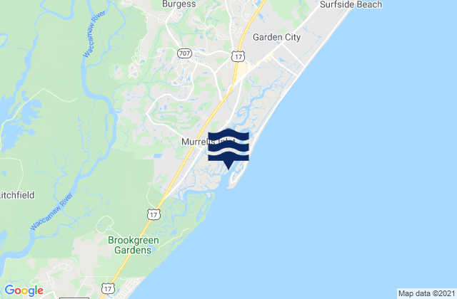 Captain Alex's Marina, United States tide chart map
