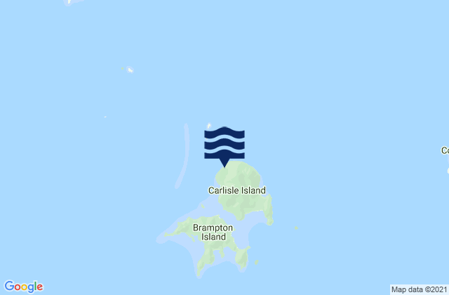 Carlisle Island (Off), Australia tide times map