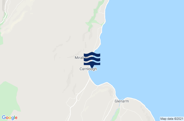 Carnlough, United Kingdom tide times map