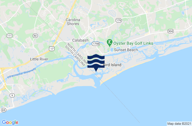 Carolina Shores, United States tide chart map