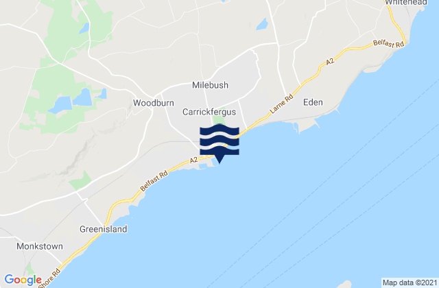 Carrickfergus, United Kingdom tide times map