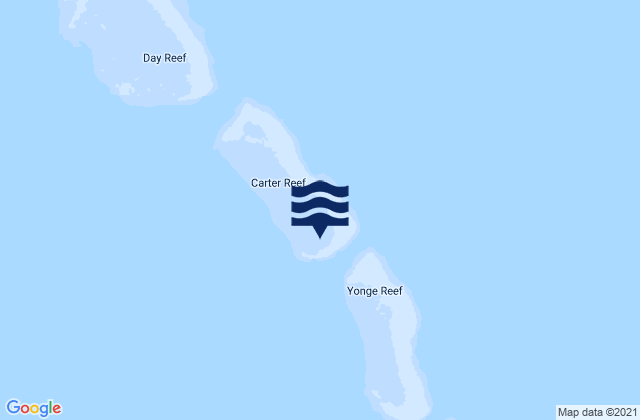 Carter Reef, Australia tide times map