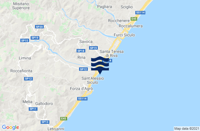Casalvecchio Siculo, Italy tide times map