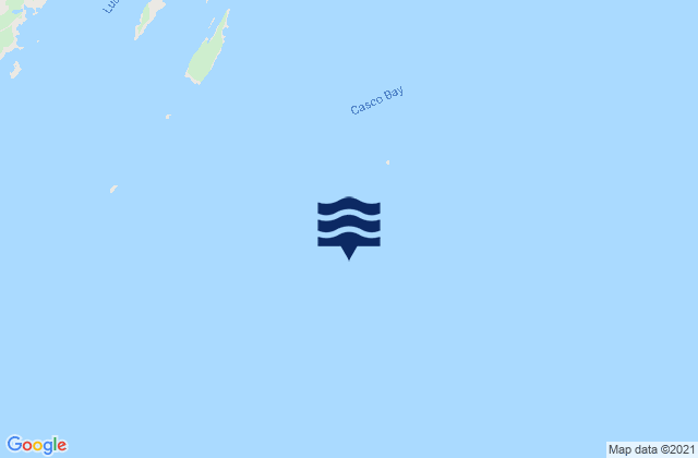 Casco Bay, United States tide chart map