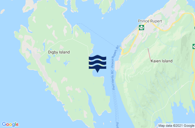 Casey Cove, Canada tide times map
