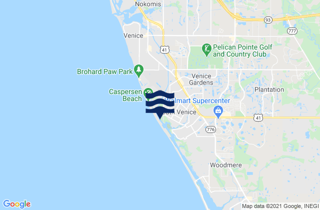Caspersen Beach FL Tide Charts - Caspersen Beach Sarasota County Florida United States Tide Chart Map 6238218